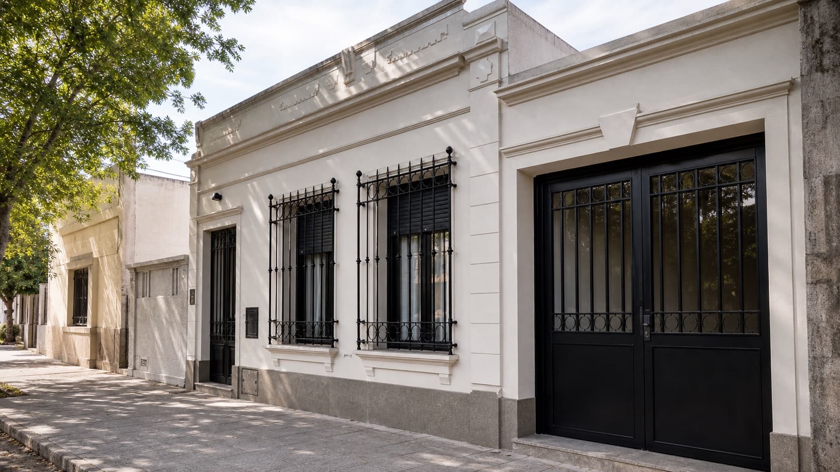 Portón y cerramiento de hierro a medida de FH Herrería en Tolosa