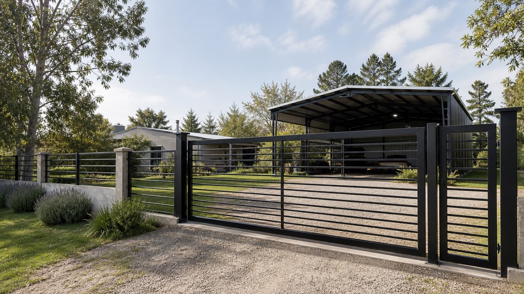 Estructura metálica a medida fabricada por FH Herrería en Villa Elisa